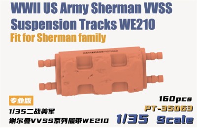 Heavy Hobby PT-35063 WWII US Army Sherman VVSS Suspension Tracks WE210 1/35