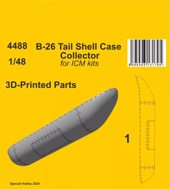 CMK 4488 B-26 Tail Shell Case Collector (ICM) 1/48