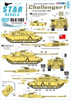 Star Decals 35-C1162 Challenger I RSDG - Royal Scots Dragoon Guards in the Gulf War (Desert Storm) 1991 1/35