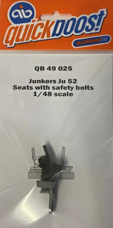Quickboost 49025 Ju 52 Seats with safety belts (REV) 1/48