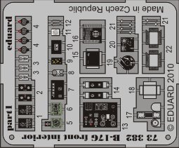 Eduard 73382 B-17G front interior