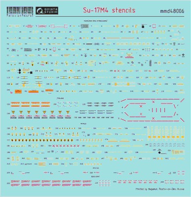 Quinta studio MMD48006 Декаль Су-17М4 (технические надписи) 1/48