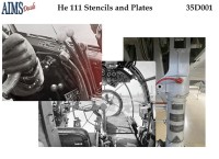 Aims AIMS35D001 Heinkel He-111H-6 Stencils and Plates 1/35