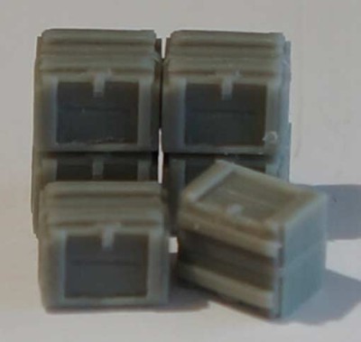 Zebrano ZA72207  Ящик для выстрелов 37 мм (США), 6шт 1/72