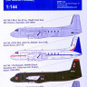 4+ Publications 144501 HS.748/HAL-748 Military (4x camo) декаль 1:144