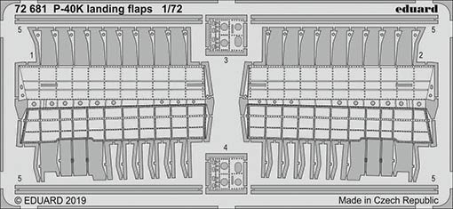 Eduard 72681 SET P-40K landing flaps (SP.HOB.)