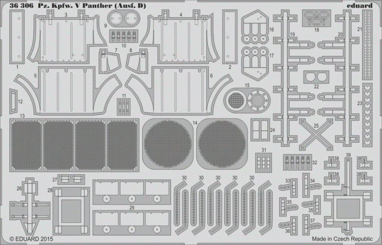Eduard 36306 Pz.Kpfw.V Panther (Ausf.D) 1/35
