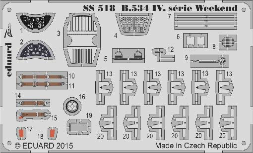 Eduard SS518 Avia B.534 IV. serie Weekend S.A.