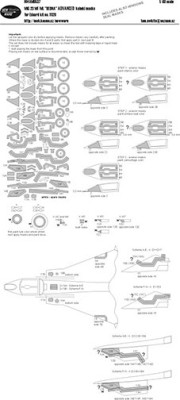 New Ware NWA-M0537 1/48 Mask MiG-23MF/ML 'Bedna' ADVANCED (EDU 11120)