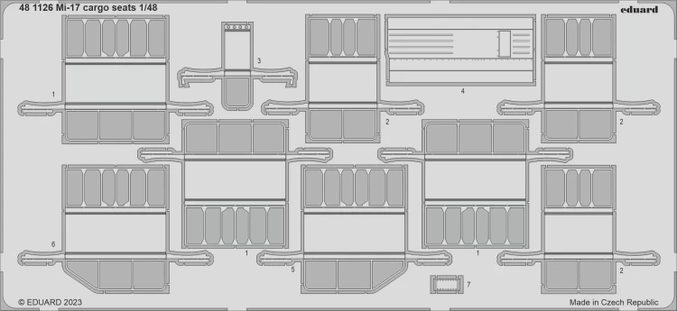 Eduard 481126 SET Mi-17 cargo seats (TRUMP) 1/48