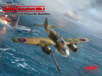 ICM 48310 Br.Beaufort Mk.I, British WWII Torpedo Bomber 1/48
