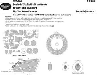 New Ware NWA-M0370 1/48 Mask Dornier Do335A Pfeil BASIC (TAM)