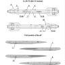 Foxbot Decals FBOT72049 Soviet Missile R-73 (AA-11 Archer) & 7/8 points for Sukhoi Su-27 Stencils 1/72