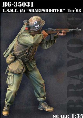 Bravo6 35031 USMC (5) Sharpshooter Tet`68 1/35