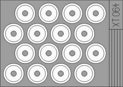 Eduard XT064 M-3A Stuart wheel mask ACA