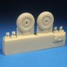 Barracuda Studios BCR72428 Hawker Hurricane 4 Slot Mainwheels 1/72