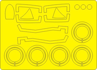 New Ware NWA-M0217 1/48 Mask Su-15 TM Flagon-F BASIC (TRUMP 02811)