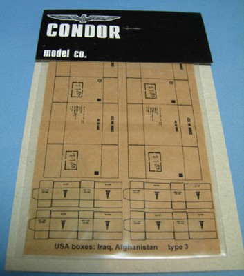 Condor А-003	Картонные коробки США: Ирак, Афганистан, тип 3, 6 шт