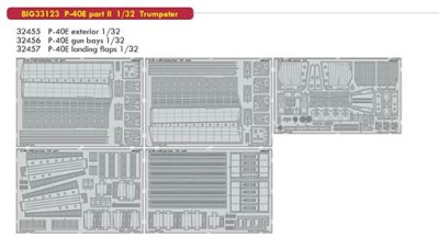 Eduard BIG33123 1/32 P-40E part II (TRUMP)