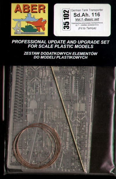 Aber 35102 Sd.Ah.116 tank transporter and Famo 18T 1/2 track basic set (designed to be used with Tamiya kits) 1/35