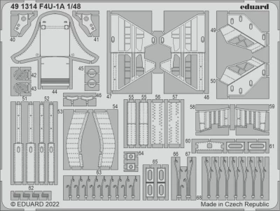 Eduard 491314 SET F4U-1A (HOBBYB) 1/48