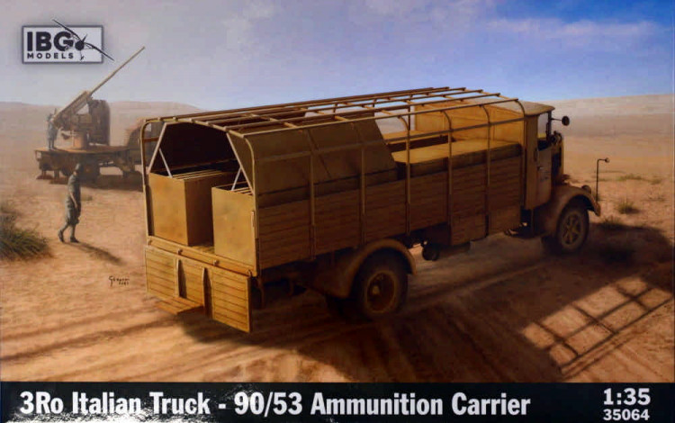 Ibg Models 35064 3Ro Italian Truck 90/53 Ammunition Carrier 1/35