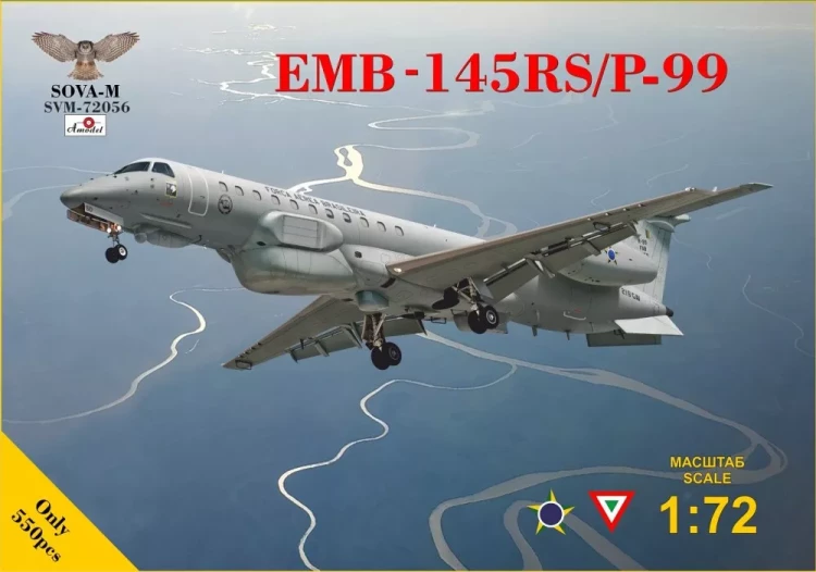 Sova Model 72056 EMB-145RS/R-99 Recon.aircraft (Brazil/Mexico) 1/72