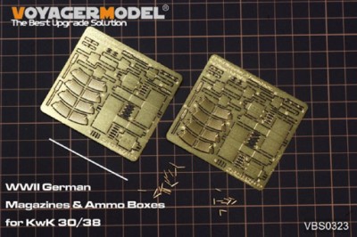 Voyager Model VBS0323	WWII German Magazines &amp; Ammo Boxes for Flak 30/38 1/35