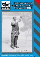 Black Dog F32061 Mechanics personnel USAAF 1940-45 No.3 1/32