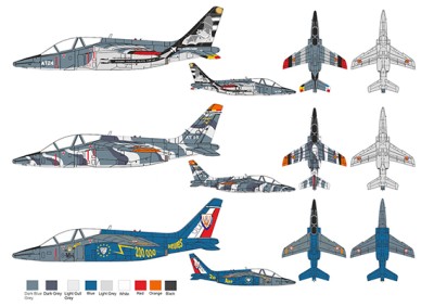 Art Scale 200-D48024 Alpha Jet E -Belgian Air Force, Armee de l'Air - Part 2 1/48