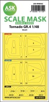 Art Scale 200-M48052 Panavia Tornado GR.4 wheels and canopy frame paint masks (inside and outside) 1/48