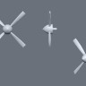 Sabre Kits SBK7035 Tupolev Tu-2S (Poland, Hungary) ex-ICM, new (3D-Printed) 4-blade props 1/72