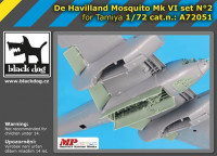 BlackDog A72051 De Havilland Mosquito Mk VI set No.2 (TAM) 1/72