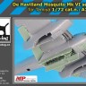 BlackDog A72051 De Havilland Mosquito Mk VI set No.2 (TAM) 1/72