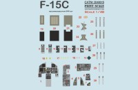 Print Scale 3D48015 Instrumental panel McDonnell F-15C Eagle 1/48