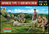 Strelets STR28172 Japanese Type 11 Gun with Crew 1/72