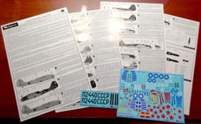 Begemot Decals 72-073 Декаль Туполев СБ 1/72