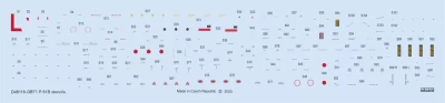 Eduard D48118 Decal P-51B stencils (EDU) 1/48