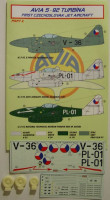 Kora Model DEC72182 Avia S-92 Turbina (Czechosl.) Part II. декали декали 1/72
