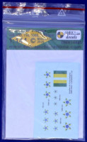 4+ Publications DMK-14489 1/144 Decals Brazilian AF insignia (2 sets)