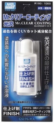 Gunze Sangyo R193 Грунтовка Финишное глянцевое УФ-покрытие Mr.Clear Coating UV Cut Finish (25 мл)