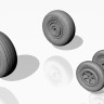 Armory ARAW72014 Mikoyan MiG-23, MiG-23P early wheel set 1/72