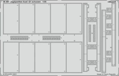 Eduard 36497 SET Jagdpanther Ausf. G1 schurzen (ACAD) 1/35