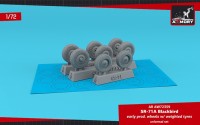 Armory ARAW72359 Lockheed SR-71A Blackbird early type wheels with weighted tires 1/72