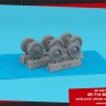 Armory ARAW72359 Lockheed SR-71A Blackbird early type wheels with weighted tires 1/72
