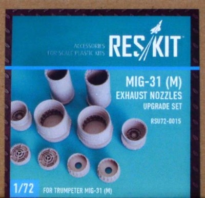 Reskit RSU72-0015 MiG-31 M exhaust nozzles (TRUMP) 1/72
