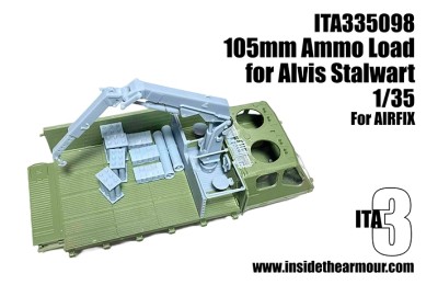 Inside the Armour ITA335098 Alvis FV622 STALWART 105mm Ammunition stowage 1/35 Inside the Armour ITA335098 Alvis FV622 STALWART 105mm Ammunition stowage 1/35