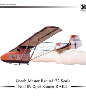 CZECHMASTER CMR-72109 1/72 Opel-Sander RAK.I Rocket Glider