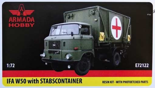 Armada Hobby E72122 IFA W50 with Stabs-Container 1/72