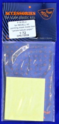 Clear Prop CPA72039 F-16 MLU Painting Mask (REV) 1/72